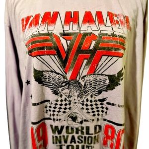 1980 Van Halen World Invasion Tour shirt